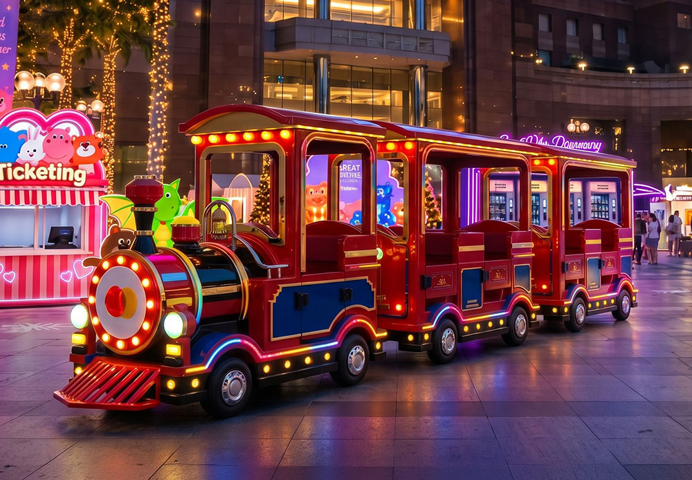 Mastercard Train ride at the Great Christmas Village on Orchard Road